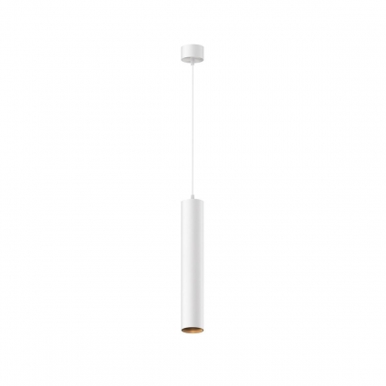 Подвесной светодиодный светильник Maytoni Technical Pendant Focus LED P072PL-L12W3K-1 в стиле Хай-тек, цвет белый