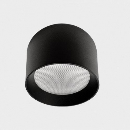 Потолочный светодиодный светильник Italline IT02-007 black 3000K в современном стиле, цвет черный