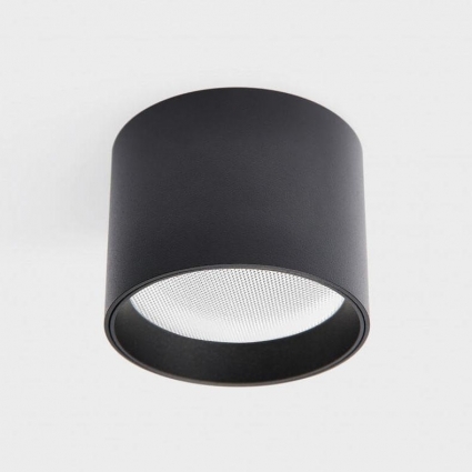 Потолочный светодиодный светильник Italline IT02-007 black 4000K в современном стиле, цвет черный