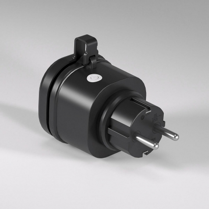 Умная розетка с мониторингом энергопотребления Elektrostandard 76102/00 черная a065376, в современном стиле, цвет черный