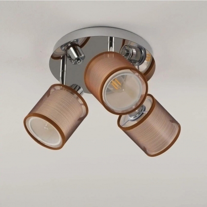 Спот Moderli Room V10627-3C в стиле модерн, цвет коричневый, мощность 120 Вт