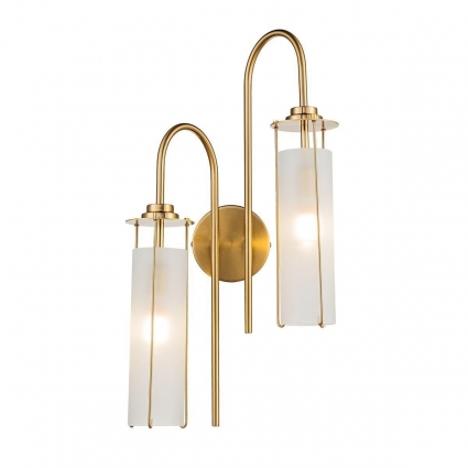 Бра Indigo Torcia 11038/2W Brass V000418 в современном стиле, цвет белый