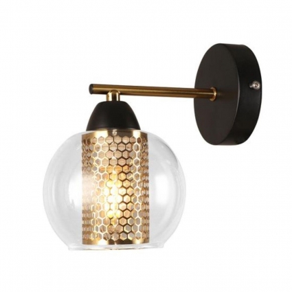 Бра Arte Lamp Manchester A7045AP-1BK в стиле модерн, цвет медь, мощность 40 Вт