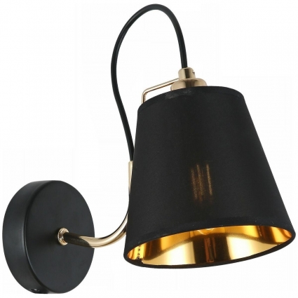 Бра Illumico IL6120-1WOU-79 BK GD в стиле модерн, цвет черный, мощность 40 Вт