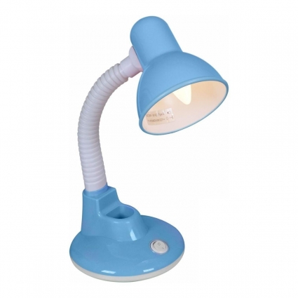 Настольная лампа Reluce 02329-0.7-01 BL в современном стиле, цвет голубой, мощность 40 Вт