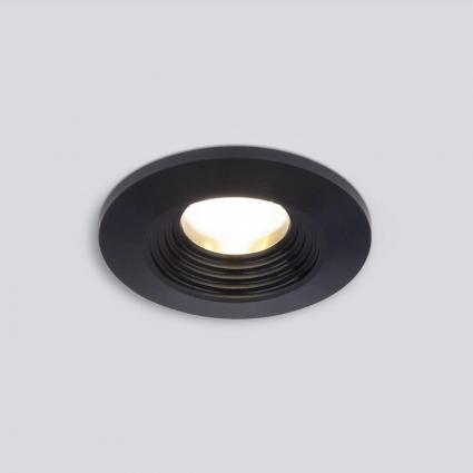 Встраиваемый светодиодный светильник Elektrostandard Gridi 9903 LED 3W 3000K COB BK черный a063923 в стиле лофт, цвет черный
