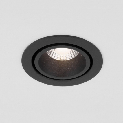 Встраиваемый светодиодный светильник Elektrostandard Nulla 15267/LED 7W 3000K BK/BK черный/черный a063972 в стиле лофт, цвет черный