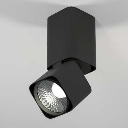 Потолочный светодиодный светильник Elektrostandard Cubus 25043/LED 10W 4000K черный a063682 в современном стиле, цвет черный