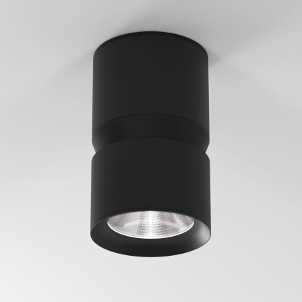 Потолочный светодиодный светильник Elektrostandard Kayo 25049/LED 12W 4000К черный a064729 в стиле Хай-тек, цвет черный