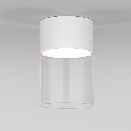 Потолочный светодиодный светильник Elektrostandard Lumen 25047/LED 10W 4000К белый/прозрачный a064710 в стиле модерн, цвет белый