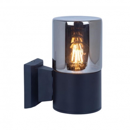 Уличный настенный светильник Arte Lamp Wazn A6218AL-1BK в стиле Хай-тек, цвет серый