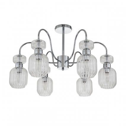 Потолочная люстра Escada Gloss 1141/6PL Chrome/Clear в стиле модерн, цвет хром