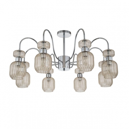 Потолочная люстра Escada Gloss 1141/8PL Chrome/Beige в стиле модерн, цвет бежевый