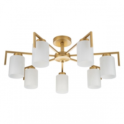 Потолочная люстра Escada Style 1142/7P Gold цвет белый, мощность 420 Вт