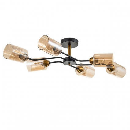 Потолочная люстра Escada Vertigo 1131/6P Black/Gold цвет золотой, мощность 360 Вт