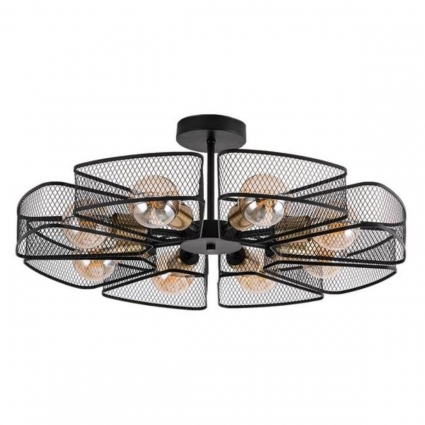 Потолочная люстра Arte Lamp Maasym A7044PL-8BK в стиле лофт, цвет черный