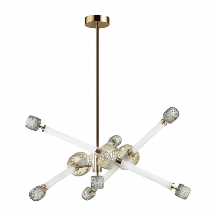 Подвесная светодиодная люстра Odeon Light Modern Kliff 5426/54CL в стиле модерн, цвет белый