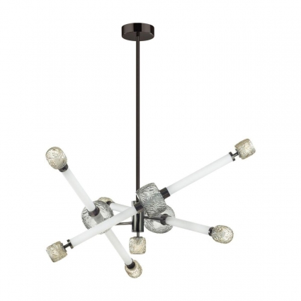 Подвесная светодиодная люстра Odeon Light Modern Kliff 5427/54CL в стиле модерн, цвет белый