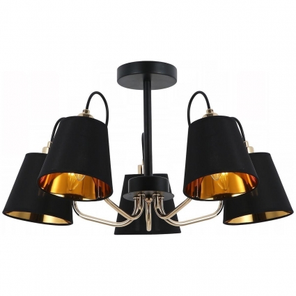 Потолочная люстра Illumico IL6120-5COU-79 BK GD в стиле модерн, цвет черный