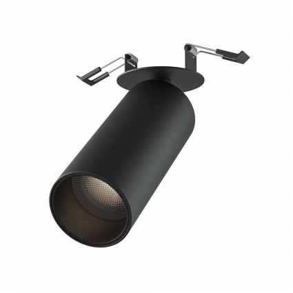 Встраиваемый светодиодный спот Maytoni Technical Focus Led C053CL-L12W4K-W-B в стиле Хай-тек, цвет черный