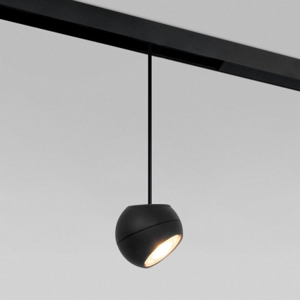 Подвесной трековый светодиодный светильник Elektrostandard Slim Magnetic Lars 12W 4200K 85033/01 черный a062130 в стиле Хай-тек, цвет черный