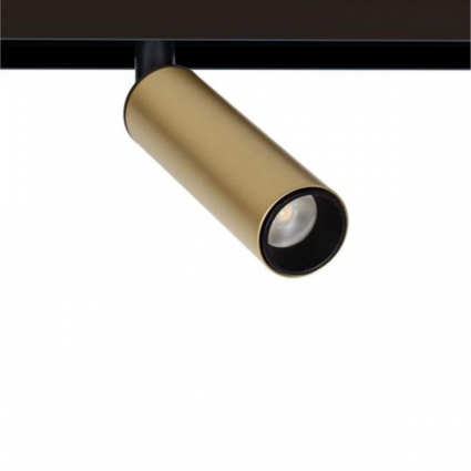 Трековый светодиодный светильник Arte Lamp Linea A4660PL-1SG в современном стиле, цвет золотой