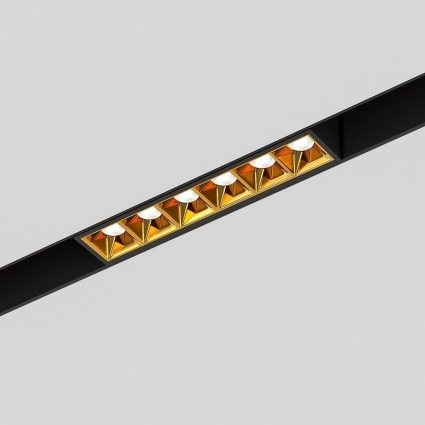 Трековый светодиодный светильник Elektrostandard Slim Magnetic Artas 85101/01 черный/золото a064528 в стиле модерн, цвет черный