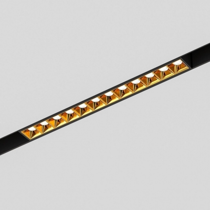 Трековый светодиодный светильник Elektrostandard Slim Magnetic Artas 85103/01 черный/золото a064529 в стиле модерн, цвет черный