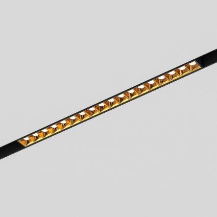 Трековый светодиодный светильник Elektrostandard Slim Magnetic Artas 85104/01 черный/золото a064530 в стиле модерн, цвет черный