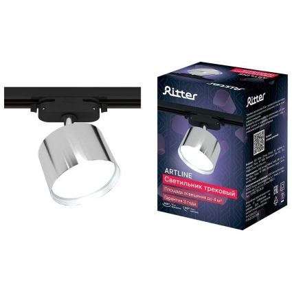 Трековый накладной светильник Ritter Artline 59859 0 цвет хром