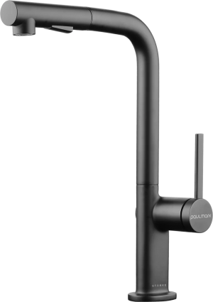 Смеситель для кухни Paulmark Neo Ne214419-B беретта однорычажный, серый