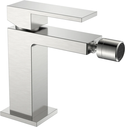 Смеситель для биде Boheme Qubic 476-NB brushed nickel однорычажный, сталь