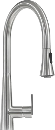 Смеситель для кухни Seaman Eco Venice SSN-1801P сенсорный, steel satin, сталь, длина излива 24 см