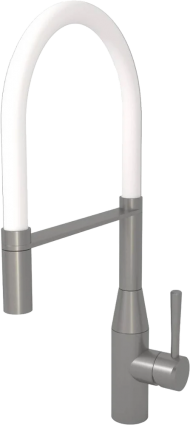 Смеситель для кухни Seaman Visconti SSL-7671-MS mist satin, white, однорычажный, длина излива 23 см