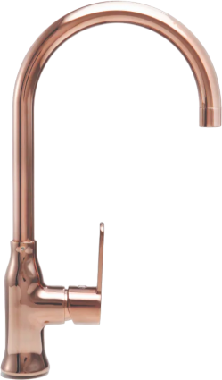 Смеситель для кухни Alveus Slim 1134834 медь однорычажный, длина излива 16.4 см