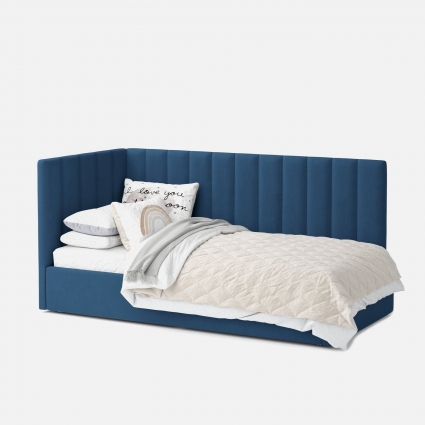 Кровать MYROOM Family Меркурий-3 90х200 синего цвета с подъемным механизмом, с ящиком для хранения