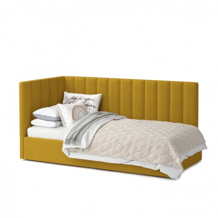 Кровать MYROOM Family Меркурий-3 90х200 желтого цвета с подъемным механизмом, с ящиком для хранения