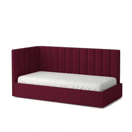 Кровать MYROOM Family Меркурий-3 90х200 бордового цвета с подъемным механизмом, с ящиком для хранения