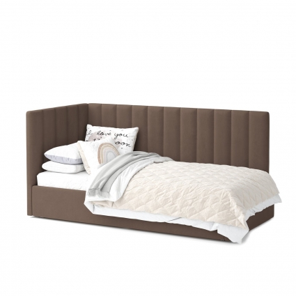 Кровать MYROOM Family Меркурий-3 80х190 коричневого цвета с подъемным механизмом, с ящиком для хранения