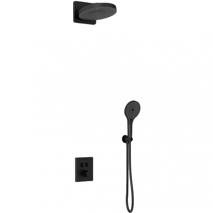 Душевой комплект Vincea Inspire VSFW-3I21T1MB с термостатом, черный, шланг 170 см