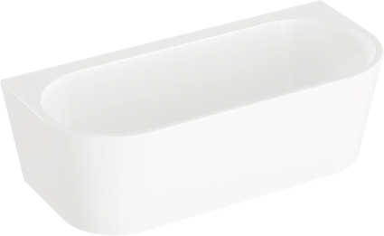 Акриловая ванна VitrA Geo 65420006000 180x80 см, отдельностоящая, овальная, со сливом-переливом, объем 250 л.