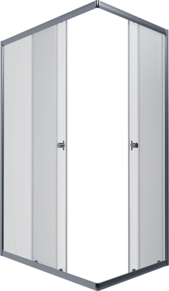 Душевой уголок Triton Вента Хром Щ0000057860 100х80 см прямоугольный, двери раздвижные