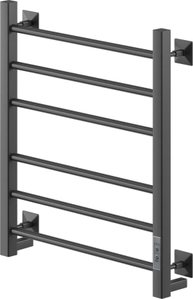 Полотенцесушитель электрический Ника Step 3 60/50, матовый черный RAL9005, лесенка
