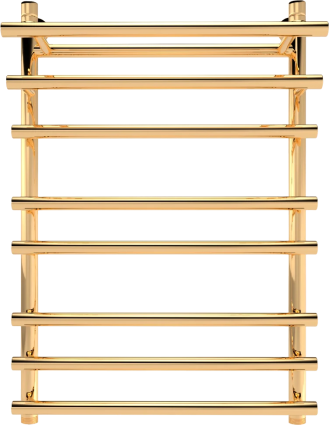Полотенцесушитель водяной Indigo Just Shelf LJSHW80-50GDK3 золотой лесенка