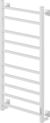 Полотенцесушитель электрический Ника Step 2 100/50, матовый белый RAL9016, лесенка