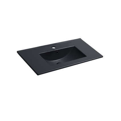 Раковина Vincea 75 VBS-13975MB прямоугольная, цвет черный, на тумбу