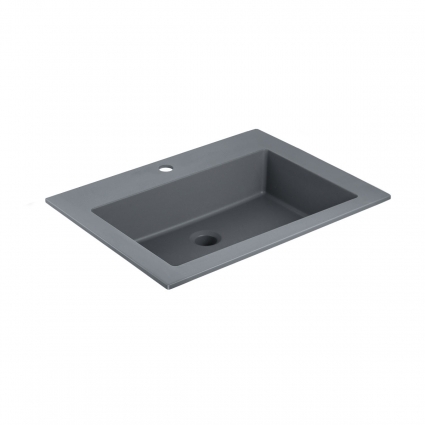 Раковина Vincea 60 VCB-13600G прямоугольная, цвет серый, на тумбу
