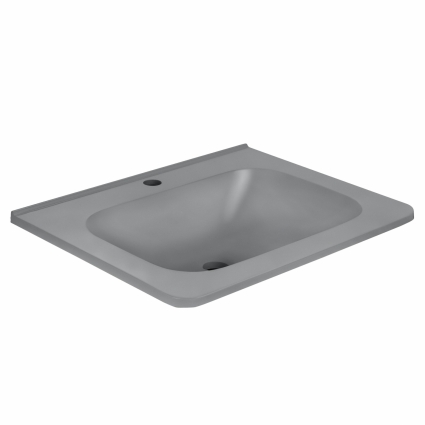 Раковина Vincea 60 VCB-2VP600G прямоугольная, цвет серый, на тумбу