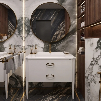 Мебель для ванной STWORKI Luna 100 white подвесная, матовая