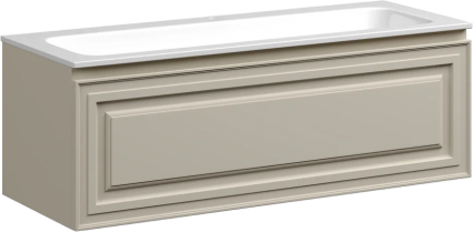 Тумба для комплекта Sancos Very 120 beige soft подвесная, матовая